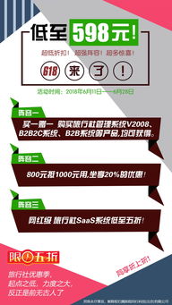 618特惠 高性價比旅行社管理系統，助力旅行社高效運營